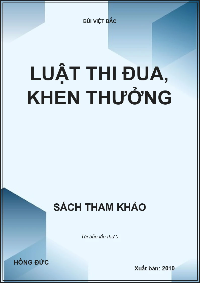 LUẬT THI ĐUA, KHEN THƯỞNG