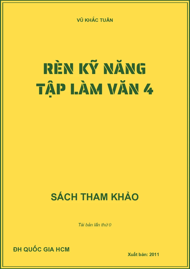 RÈN KỸ NĂNG TẬP LÀM VĂN 4 (BS)