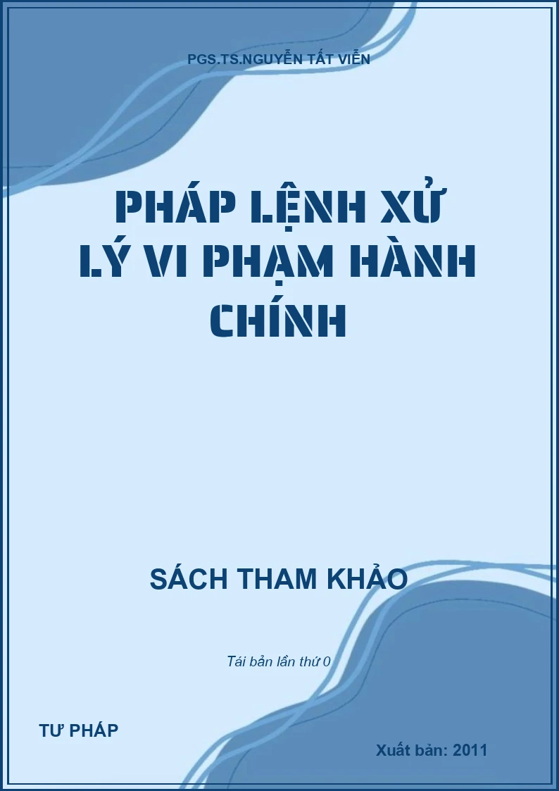 PHÁP LỆNH XỬ LÝ VI PHẠM HÀNH CHÍNH