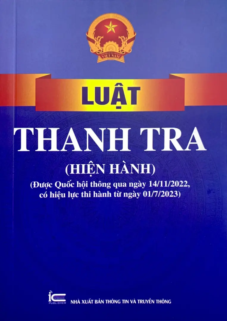Luật Thanh tra (Hiện hành) (Được Quốc hội thông qua ngày 14-11-2022, có hiệu lực từ ngày 01-7-2023)