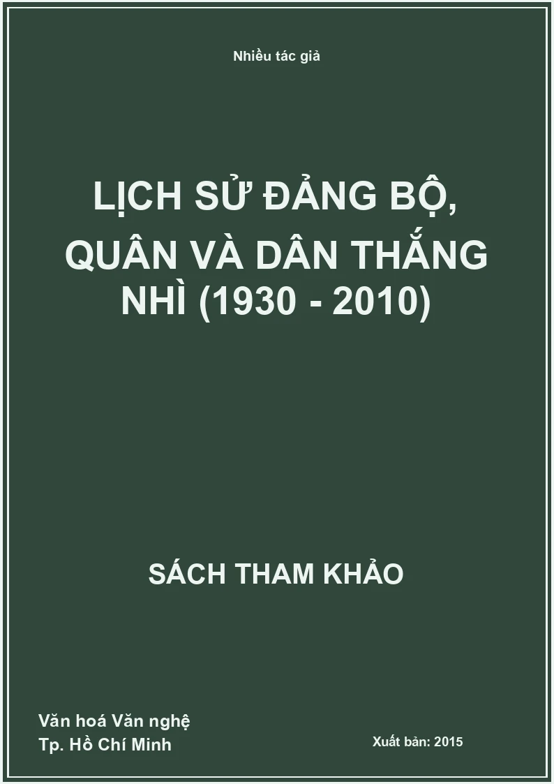 Lịch sử Đảng bộ, quân và dân Thắng Nhì (1930 - 2010)