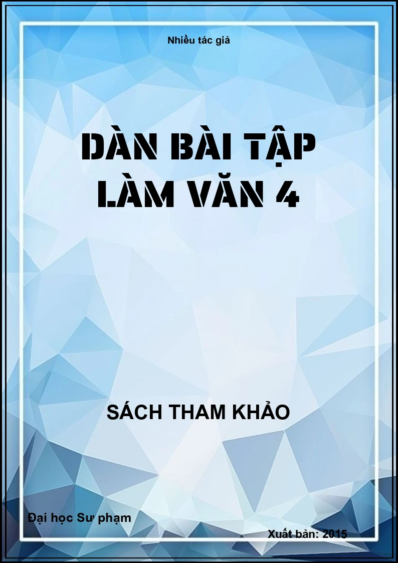 Dàn bài tập làm văn 4