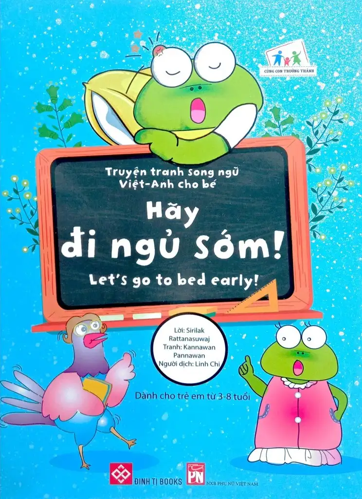 Truyện Tranh Song Ngữ Việt - Anh Cho Bé - Let’S Go To Bed Early! - Hãy Đi Ngủ Sớm!