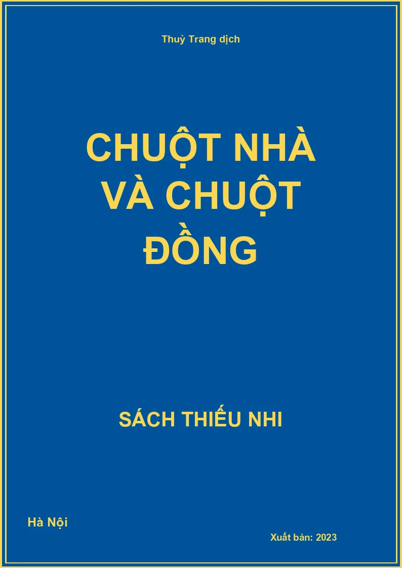 Chuột nhà và chuột đồng