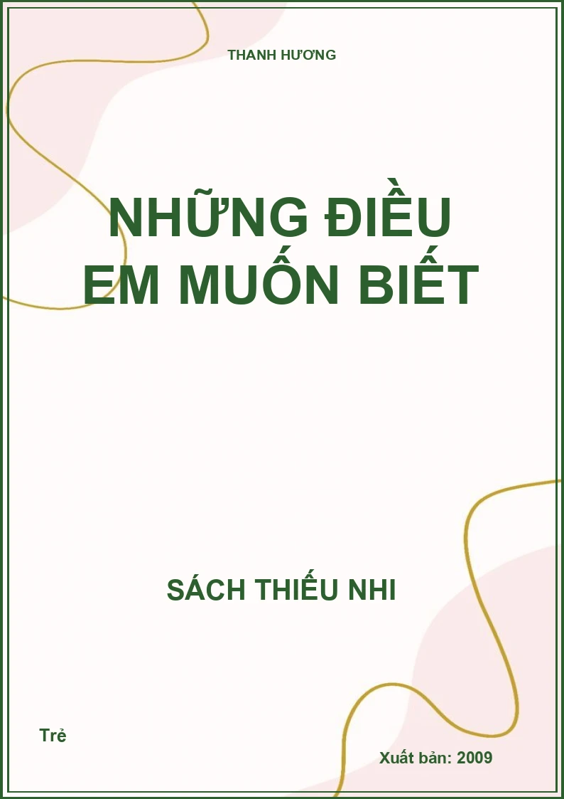 Những điều em muốn biết
