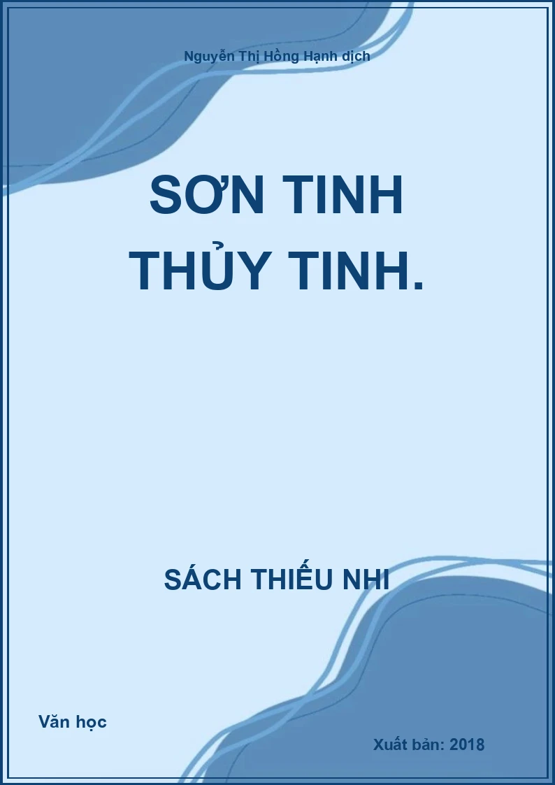 Sơn Tinh Thủy Tinh