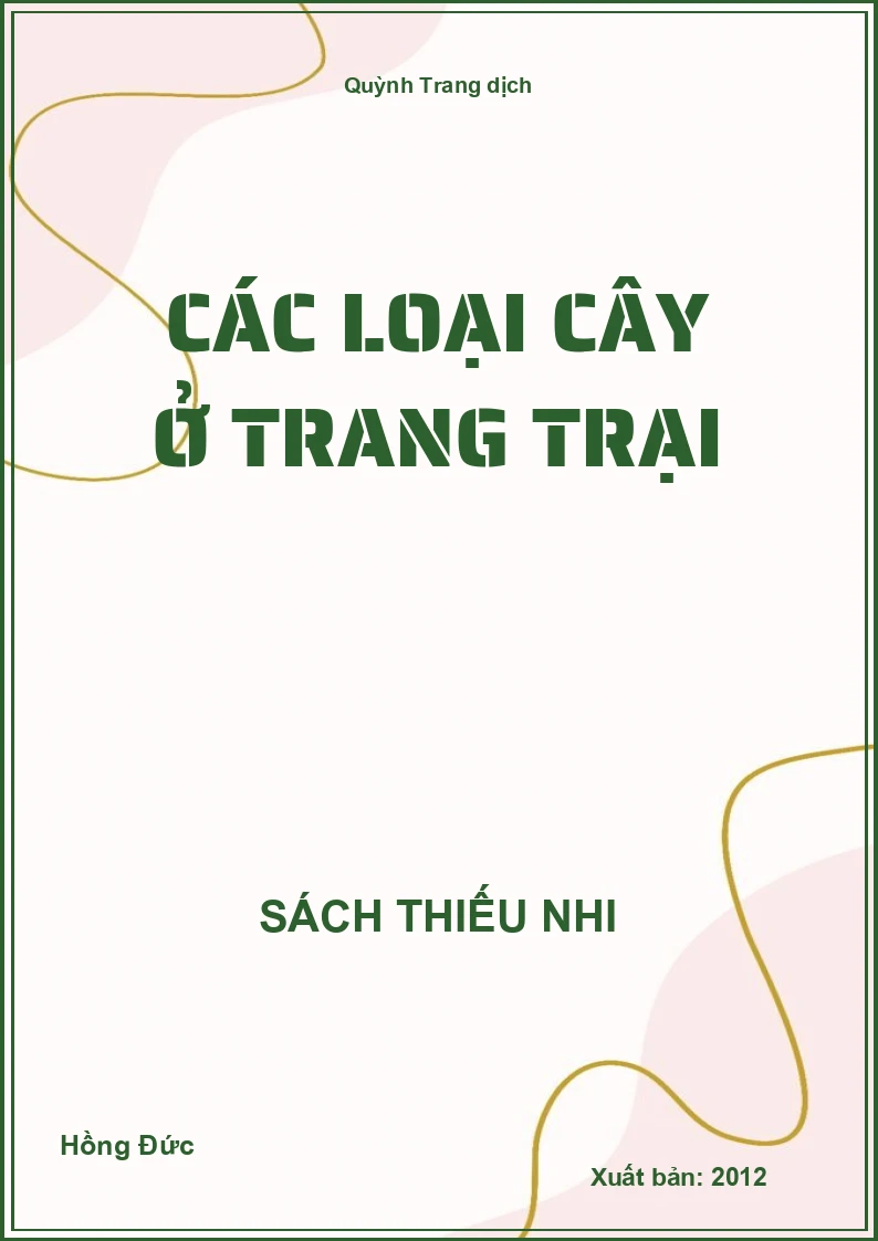 Các loại cây ở trang trại