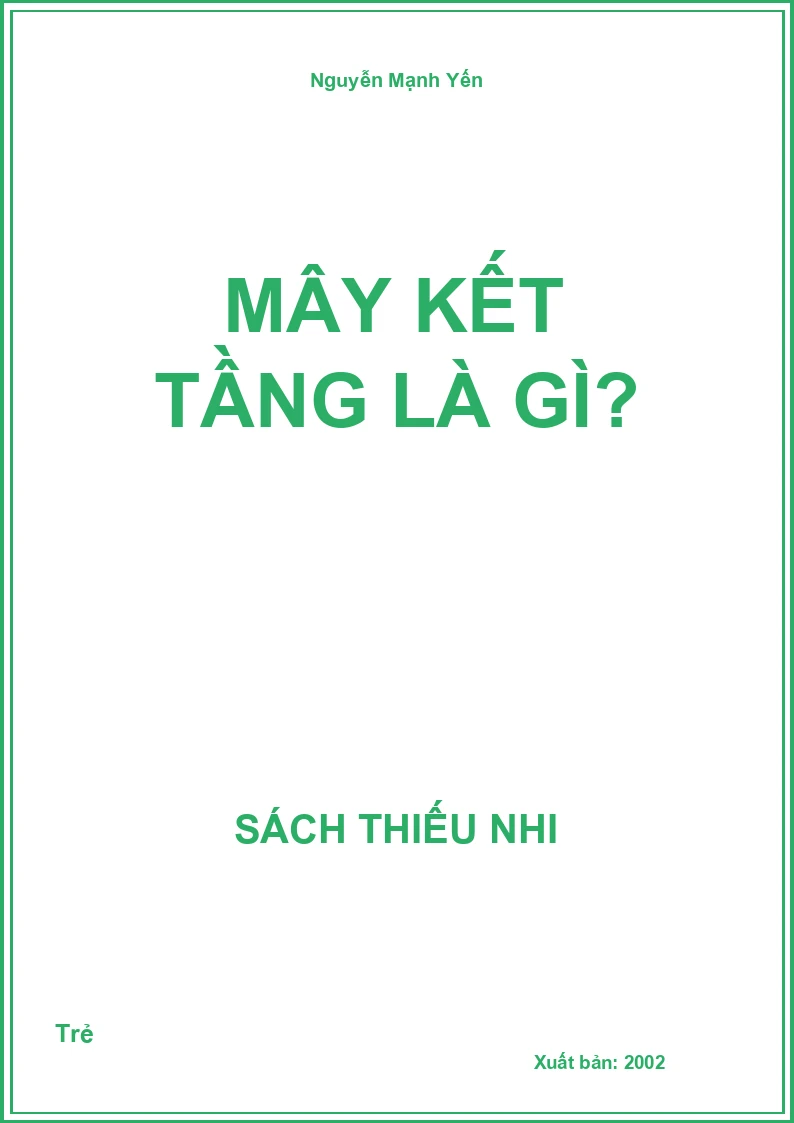 Mây kết tầng là gì?