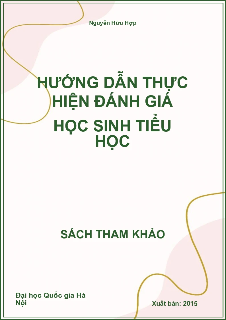 Hướng dẫn thực hiện đánh giá học sinh tiểu học