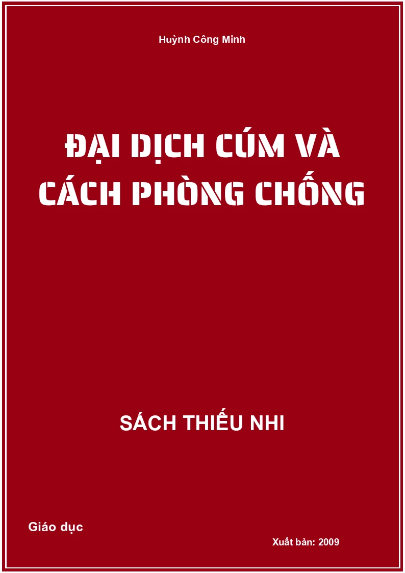Đại dịch cúm và cách phòng chống