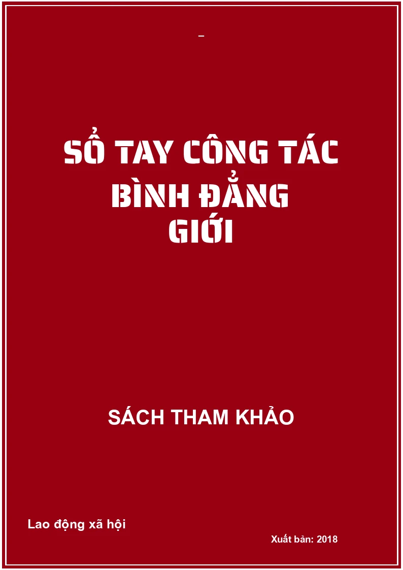 Sổ tay công tác bình đẳng giới