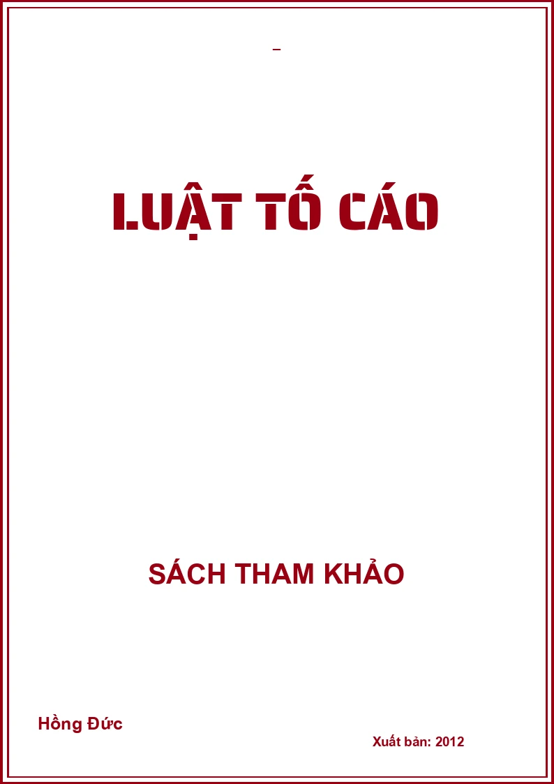 Luật tố cáo