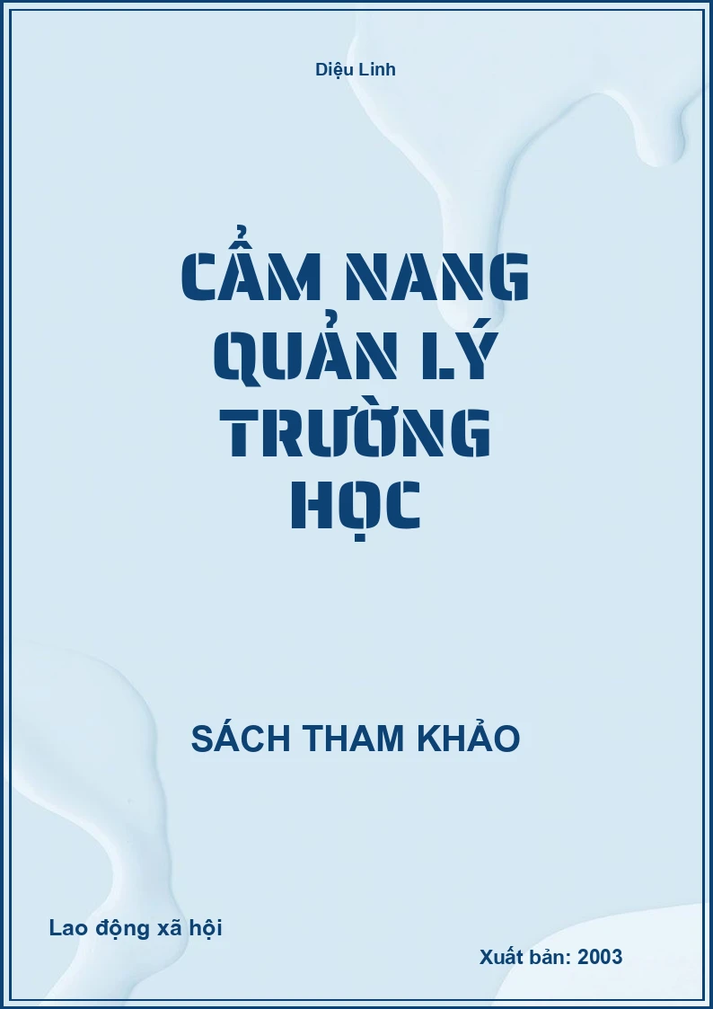 Cẩm nang quản lý trường học