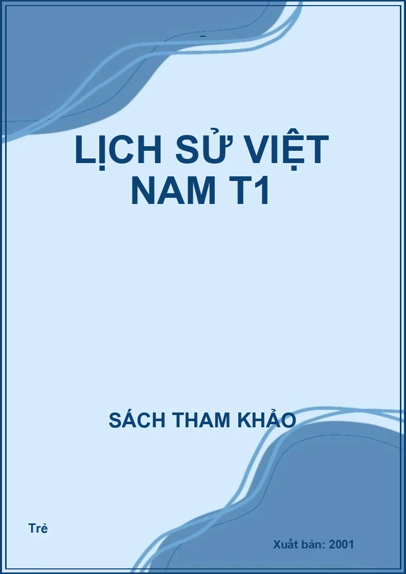 Lịch sử Việt Nam T1