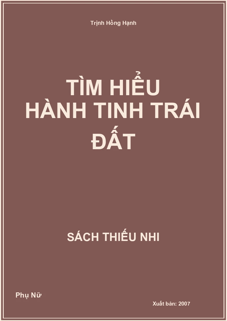 Tìm hiểu hành tinh trái đất