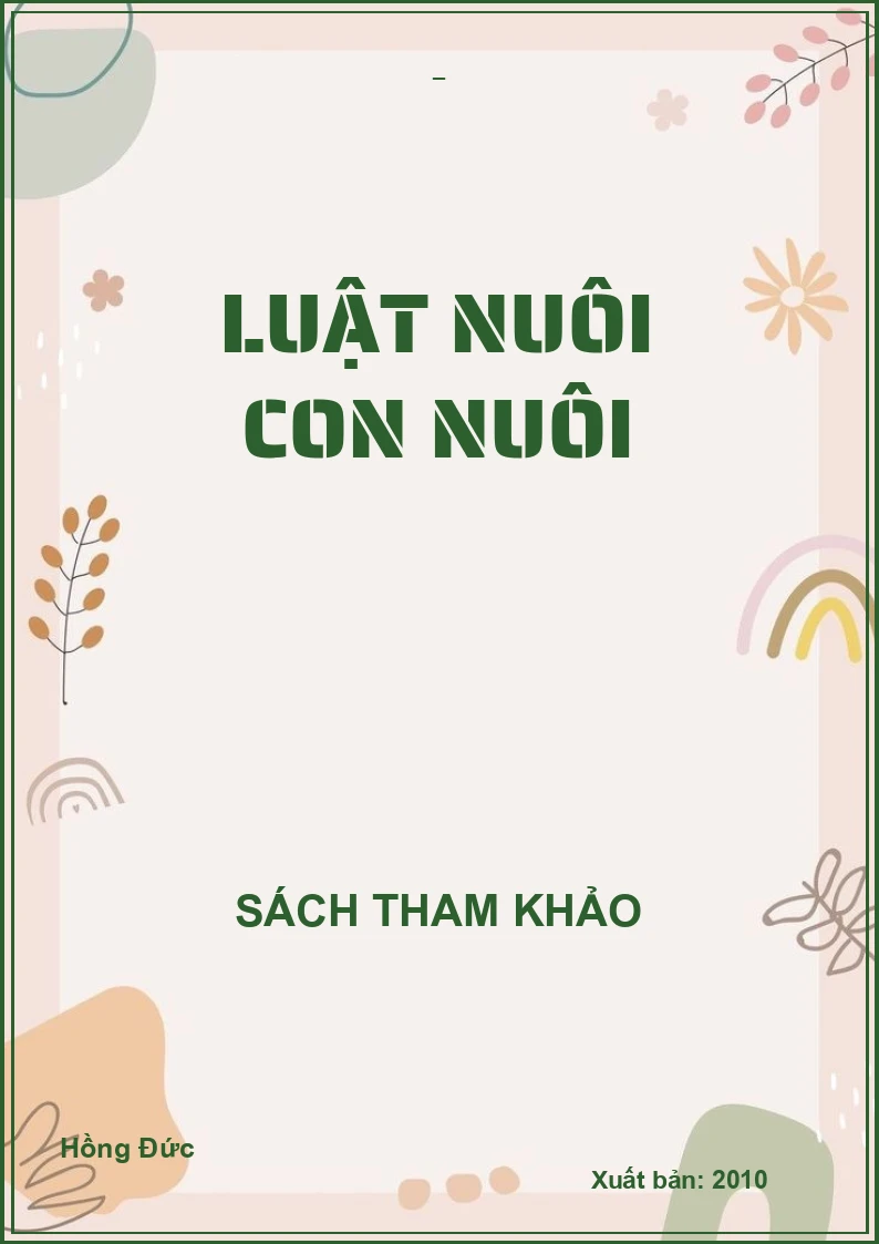Luật nuôi con nuôi