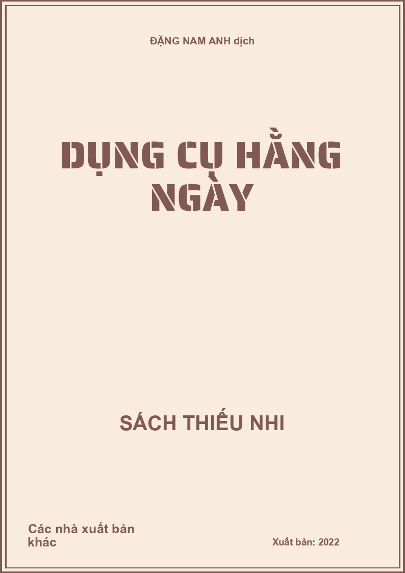 Dụng cụ hằng ngày