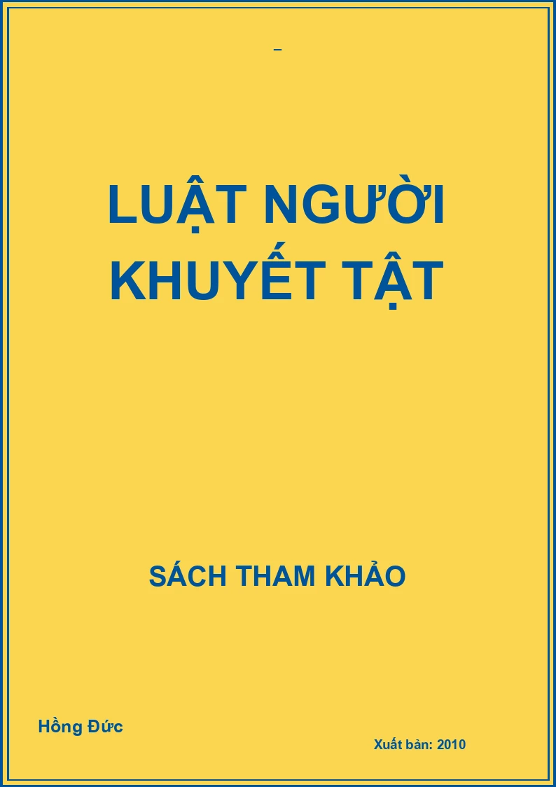 Luật người khuyết tật