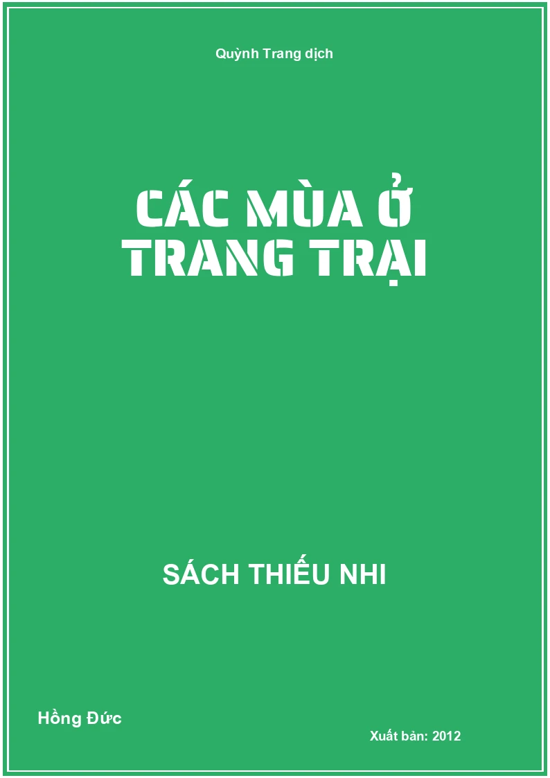 Các mùa ở trang trại