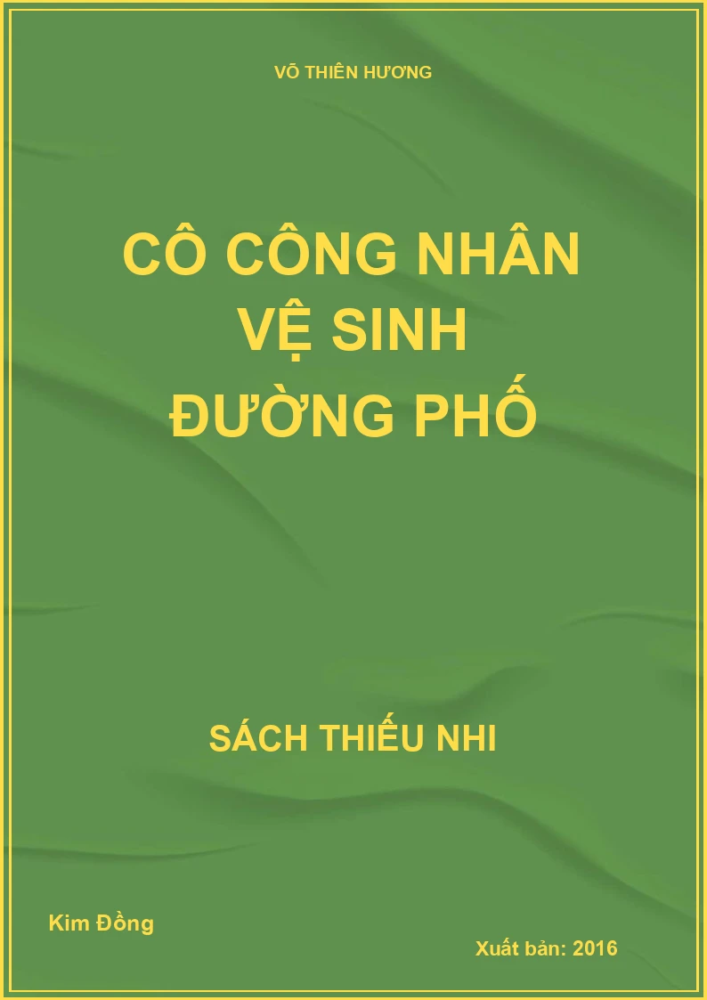 Cô công nhân vệ sinh đường phố