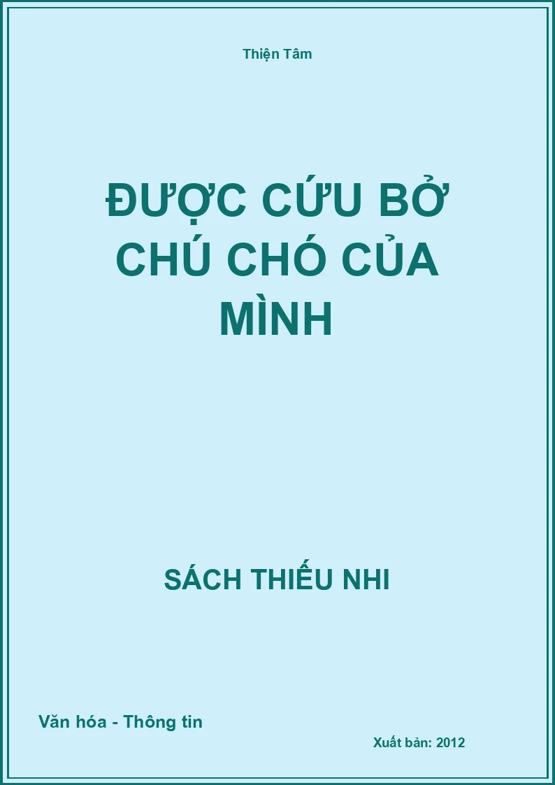 Được cứu bởi chú chó của mình