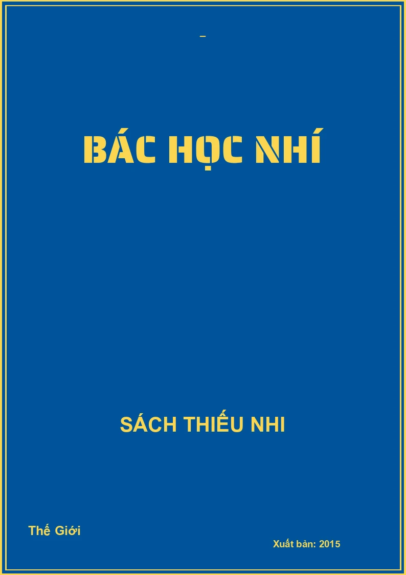 Bác học nhí