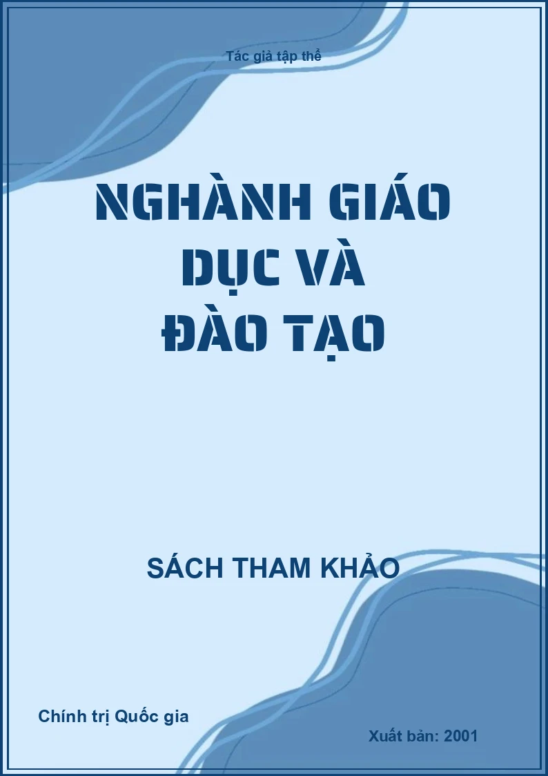 Ngành giáo dục và đào tạo