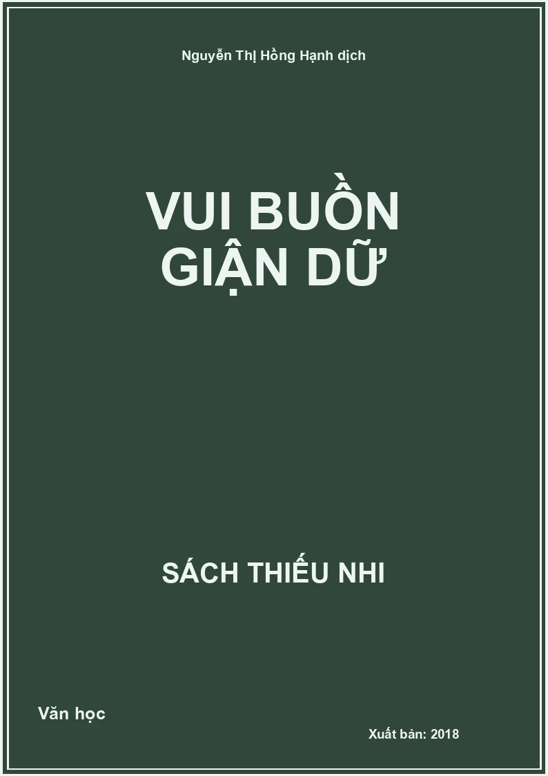 Vui buồn giận dữ