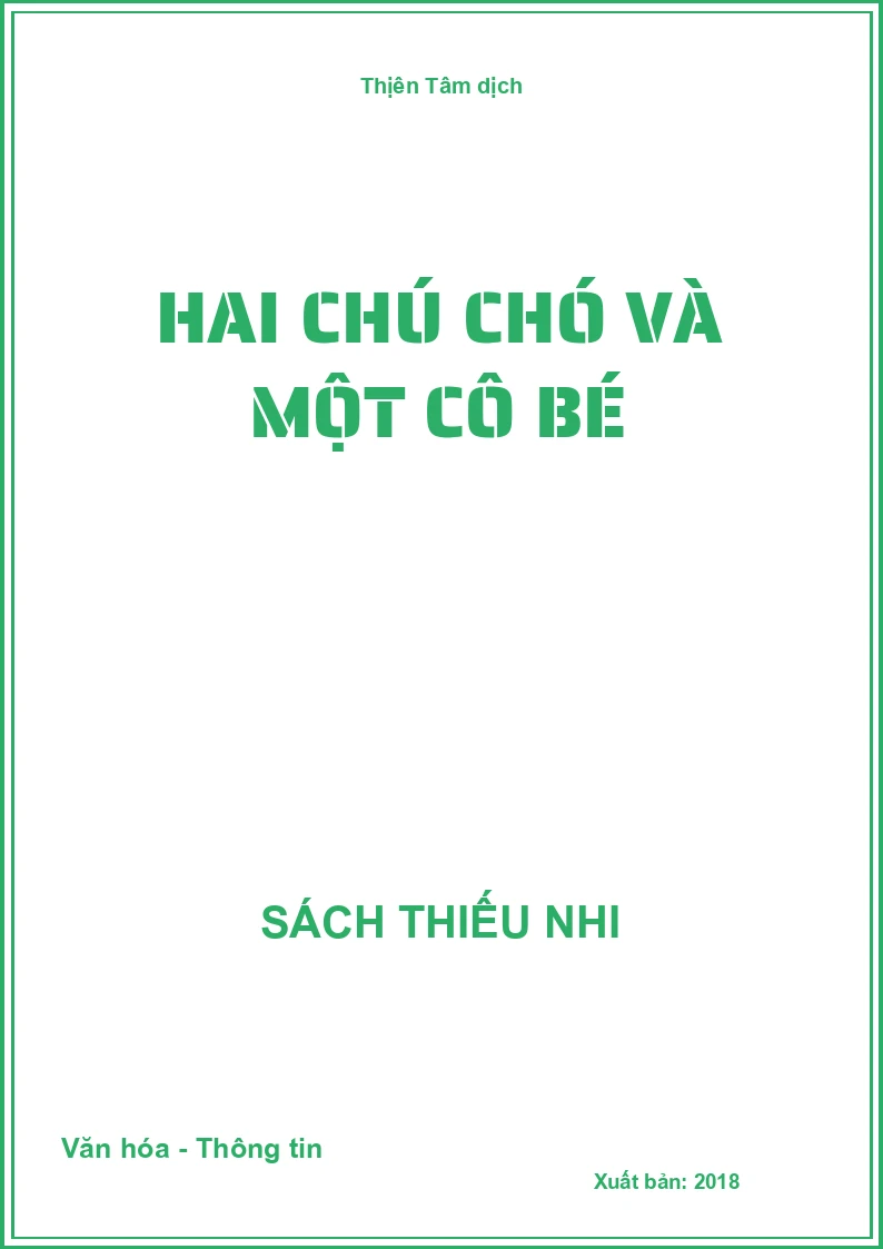 Hai chú chó và một cô bé