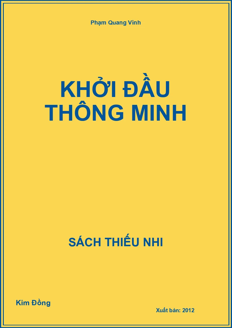 Khởi đầu thông minh