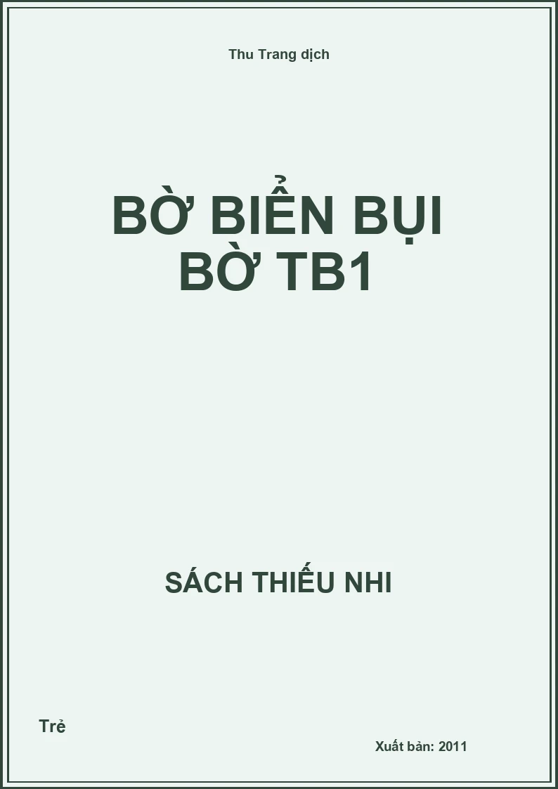 Bờ biển bụi bờ TB1