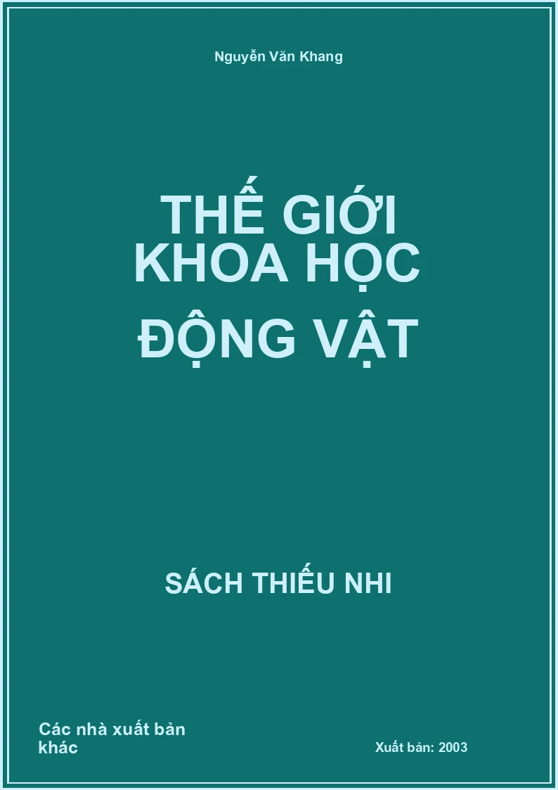 Thế giới khoa học động vật