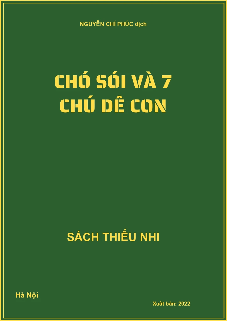 Chó sói và 7 chú dê con