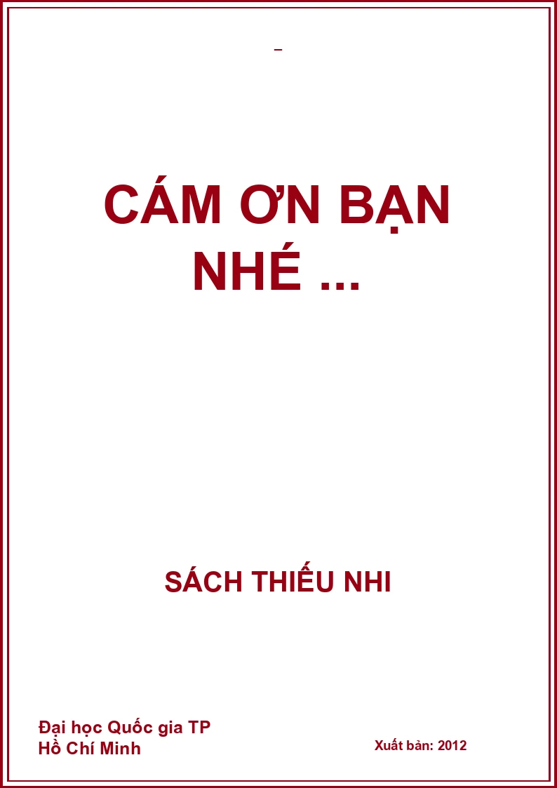 Cám ơn bạn nhé ...