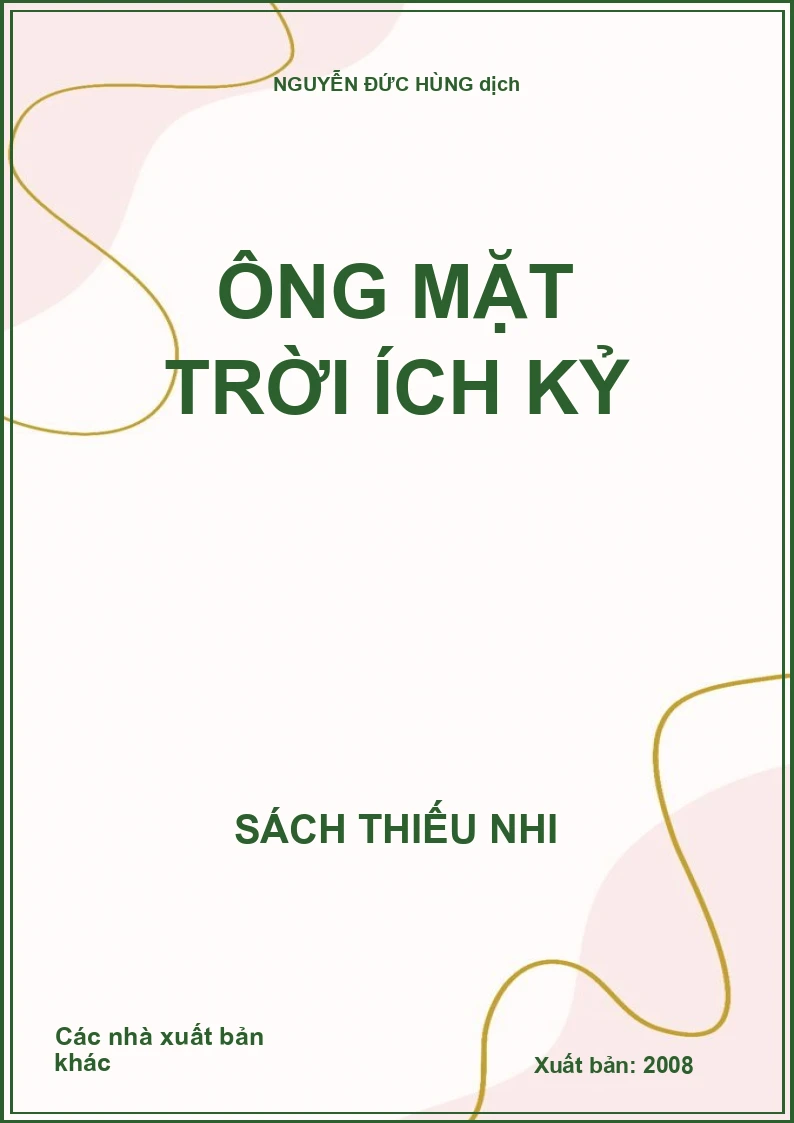 Ông mặt trời ích kỷ