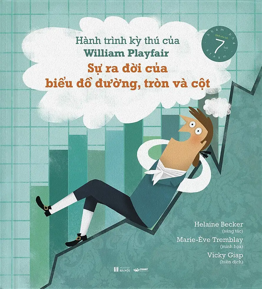 Hành trình kỳ thú của William Playfair - Sự ra đời của biểu đồ đường, tròn và cột_ Sách khoa học, tiểu sử, STEAM (Dành cho trẻ 7+) (BS)