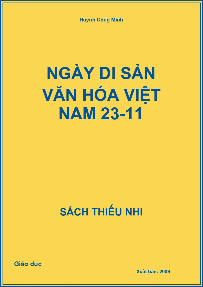 Ngày di sản văn hóa Việt Nam 23-11