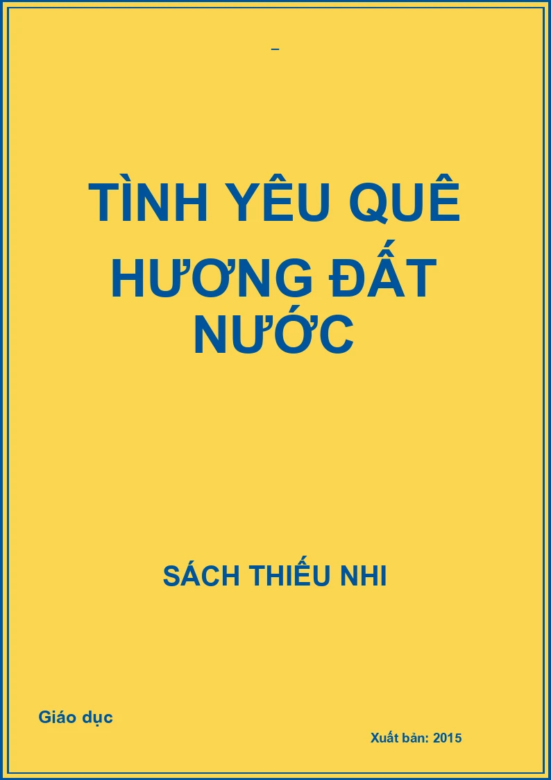 Tình yêu quê hương đất nước