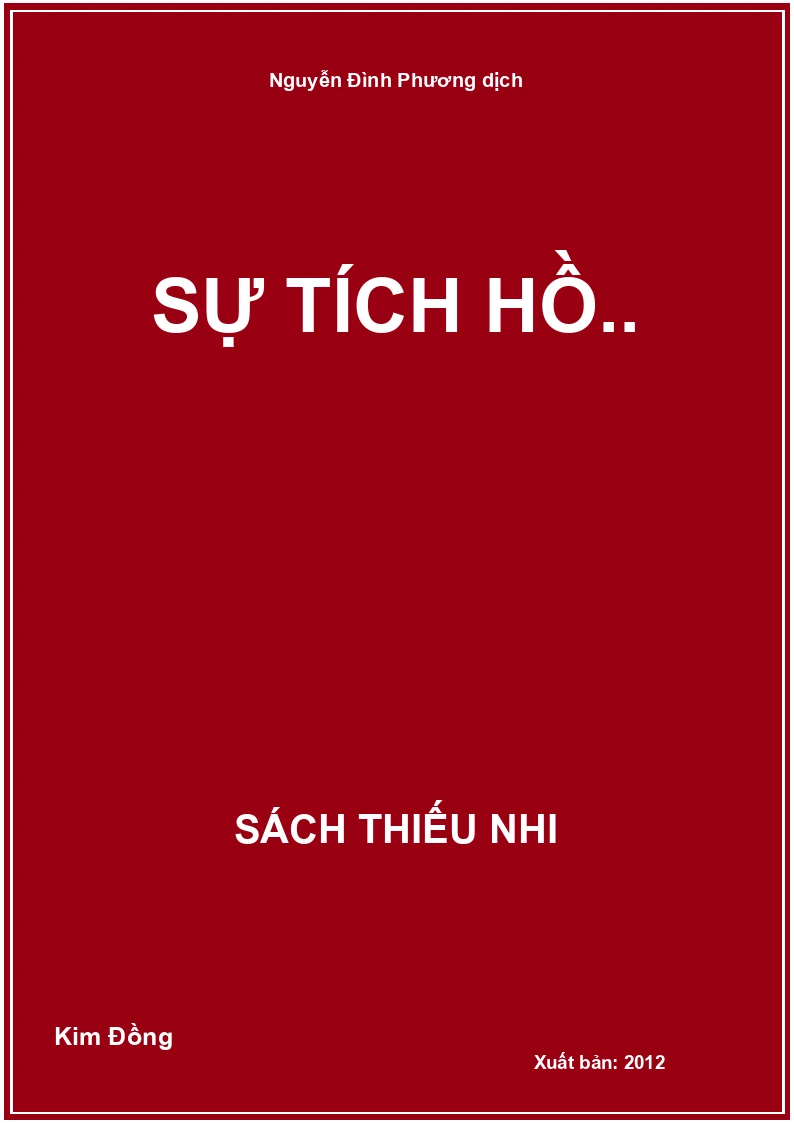 Sự tích Hồ Gươm