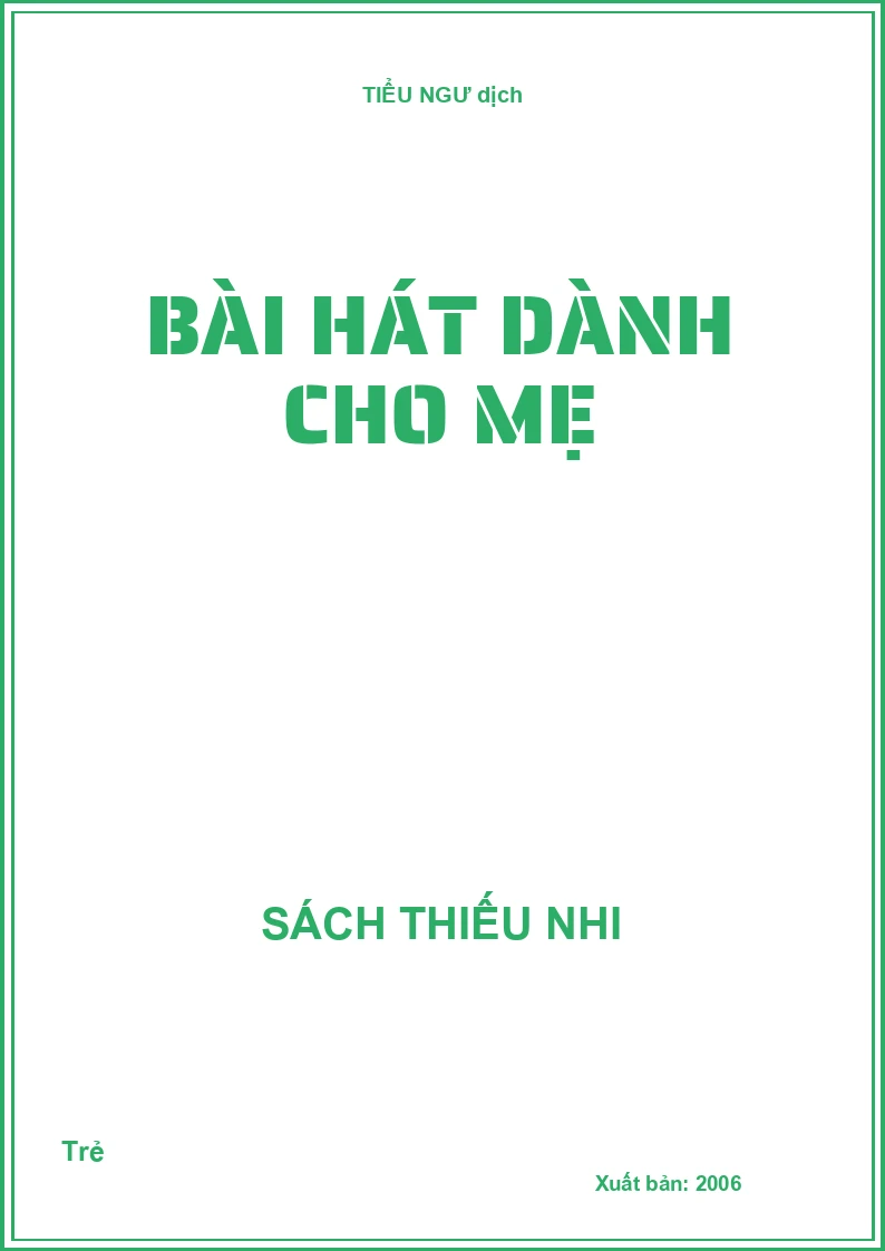 Bài hát dành cho mẹ