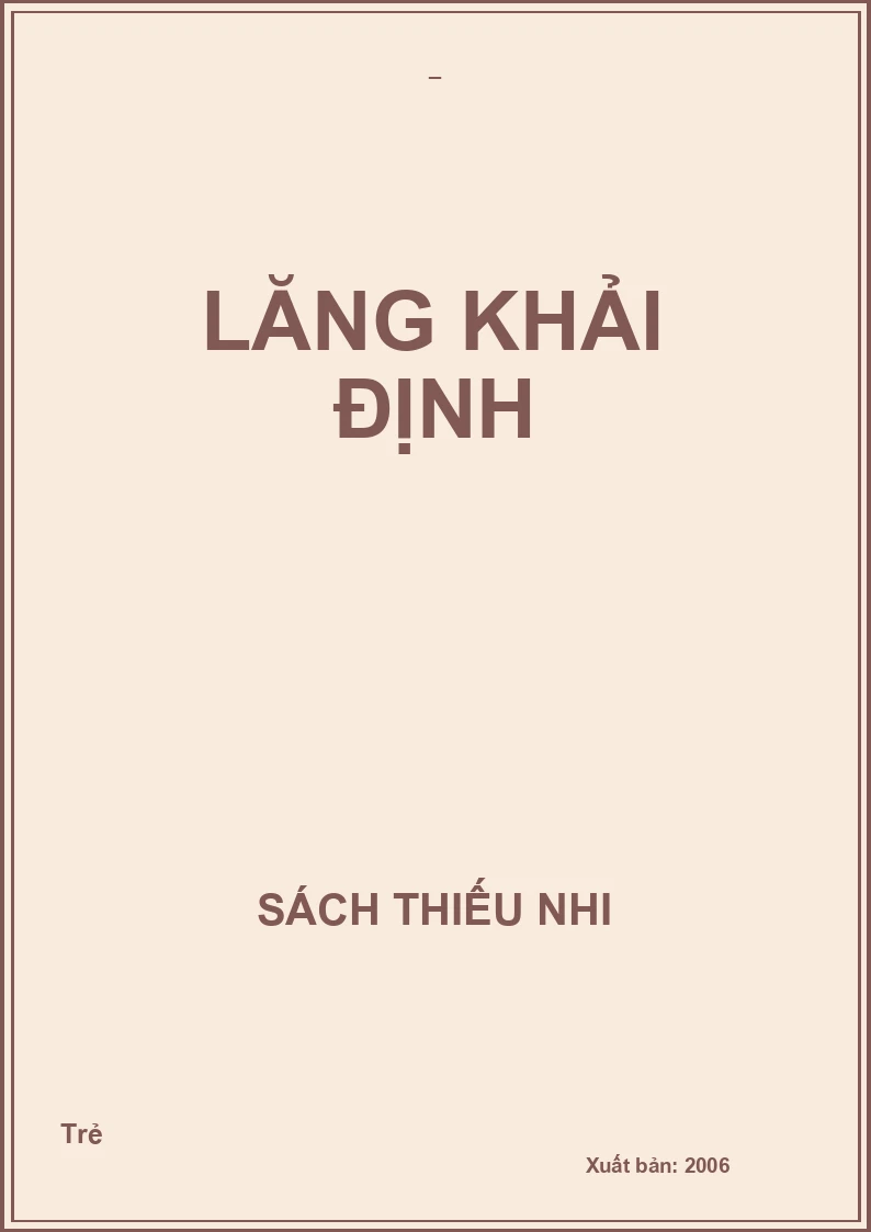 Lăng Khải Định