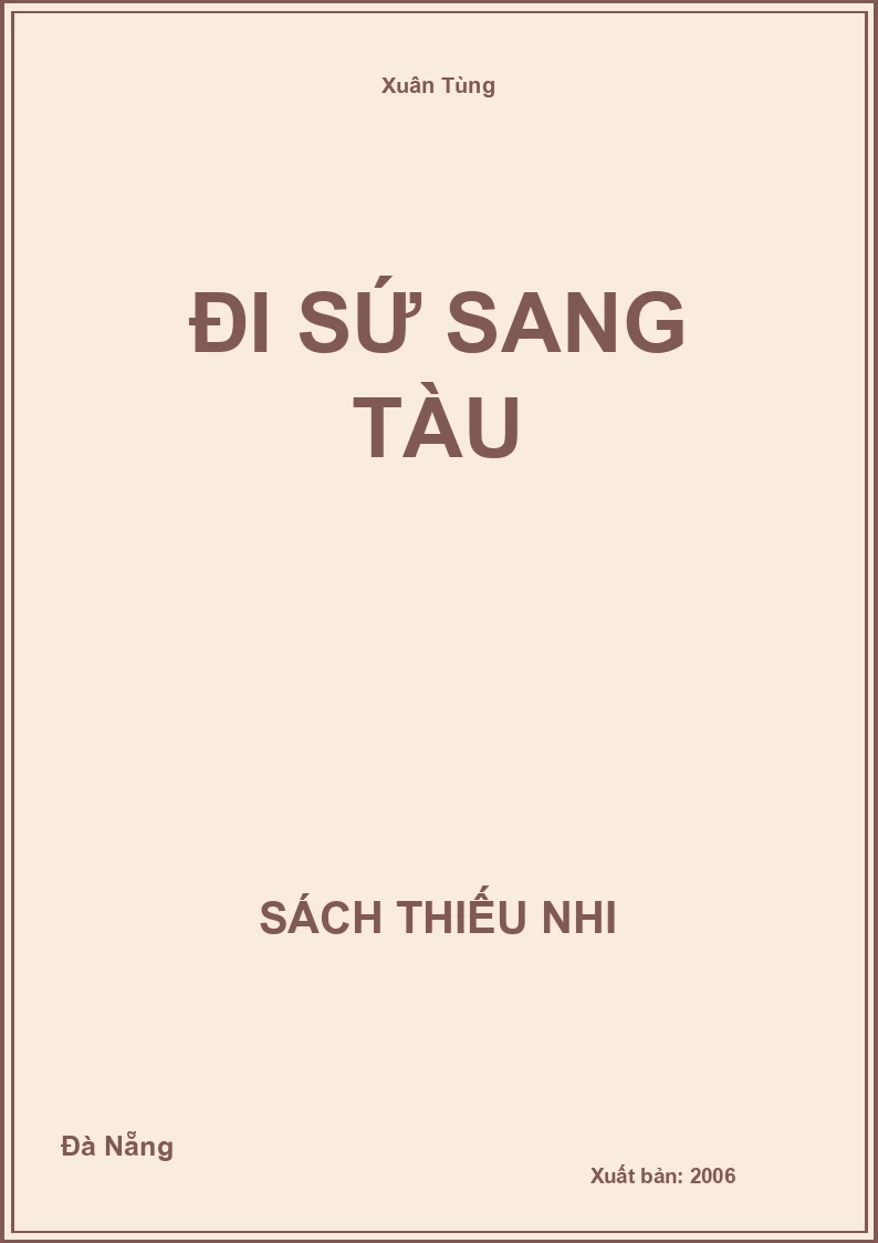 Đi sứ sang Tàu