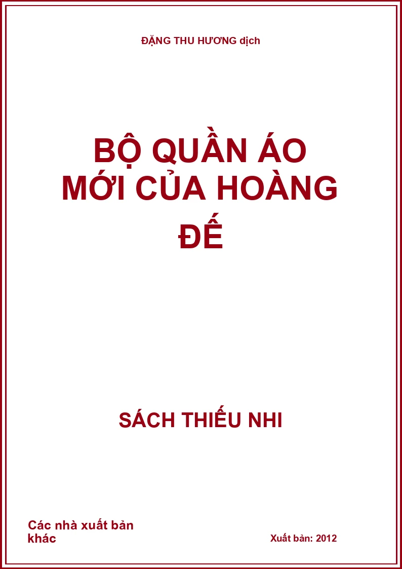 Bộ quần áo mới của hoàng đế
