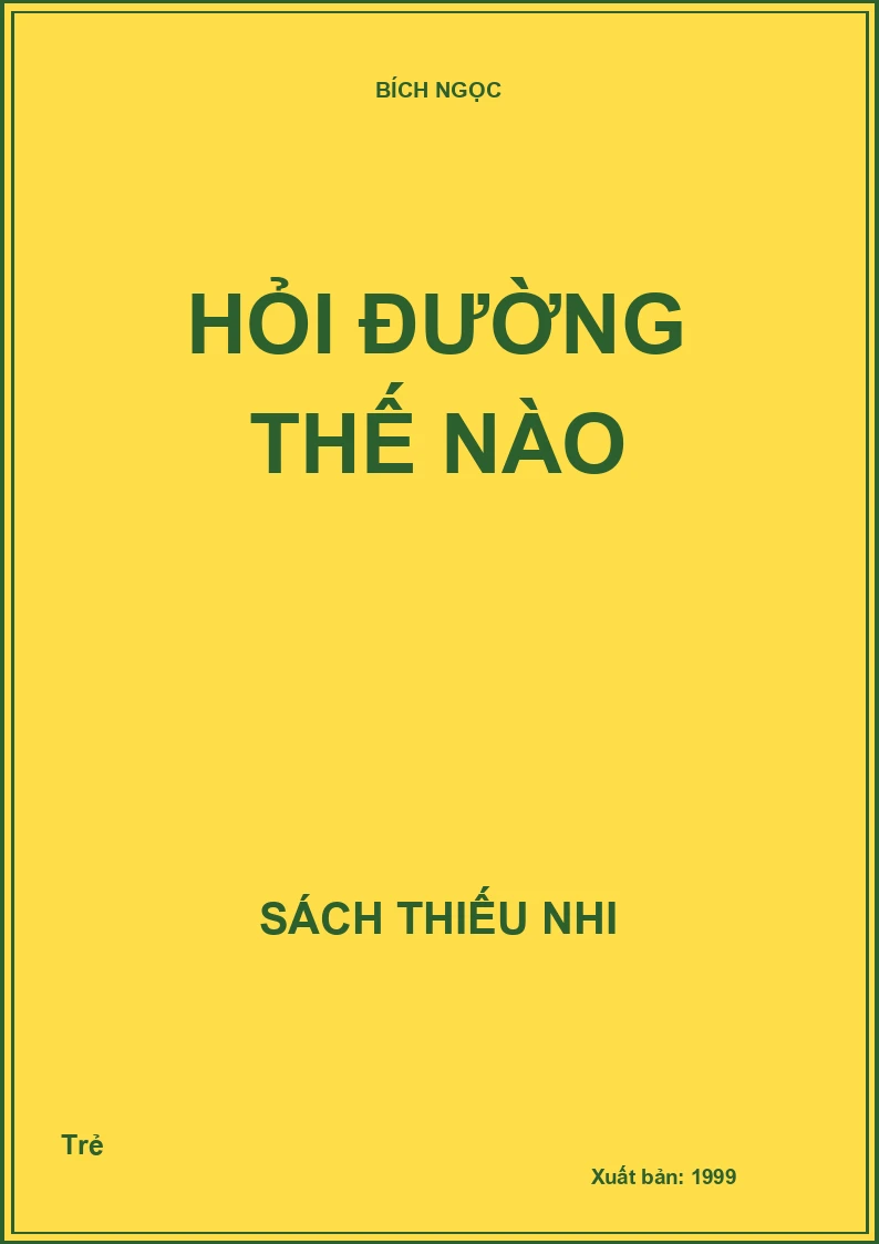 Hỏi đường thế nào
