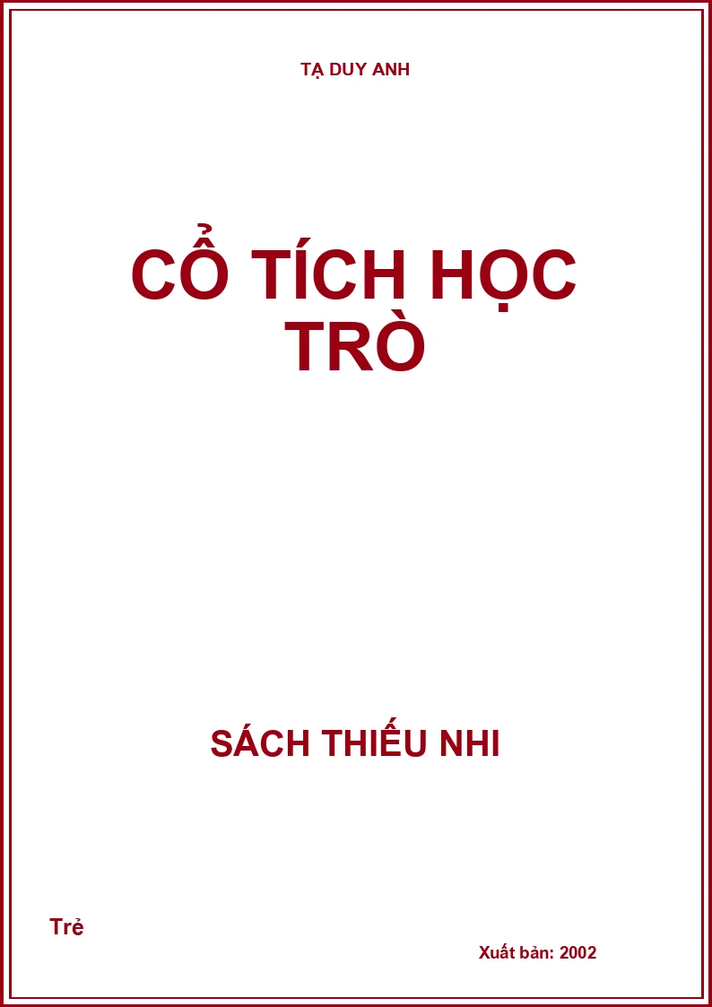 Cổ tích học trò