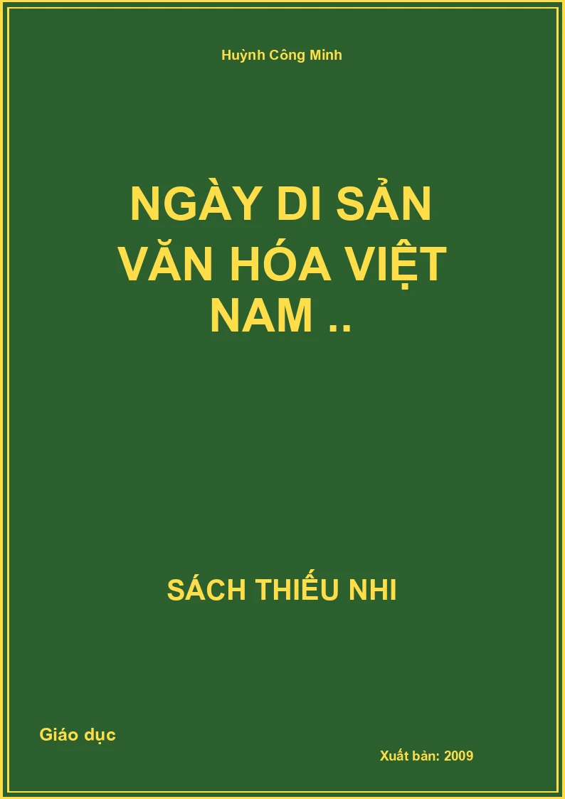 Ngày di sản văn hóa Việt Nam