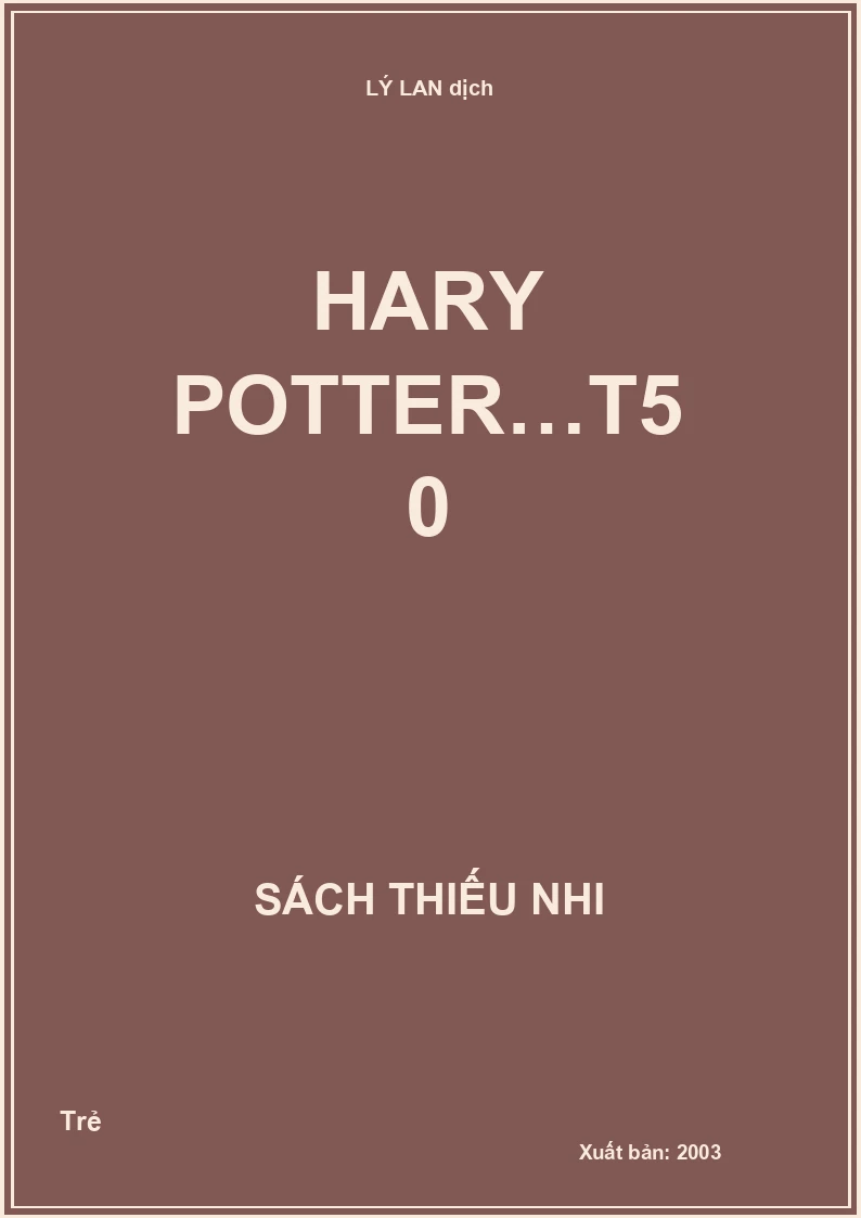 Harry Potter - Tập 50