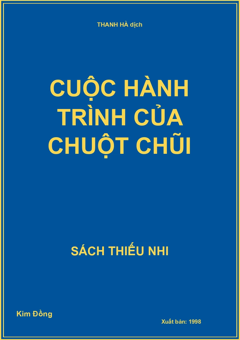 Cuộc hành trình của chuột chũi