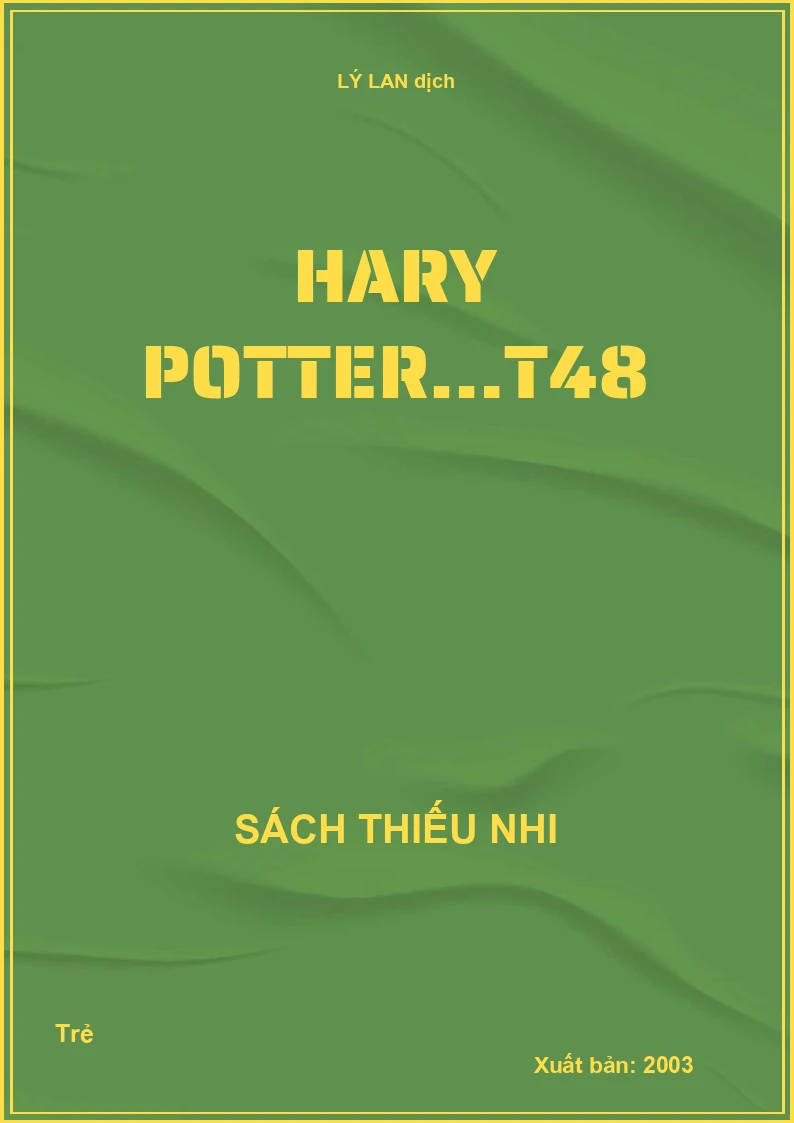 Harry Potter - Tập 48