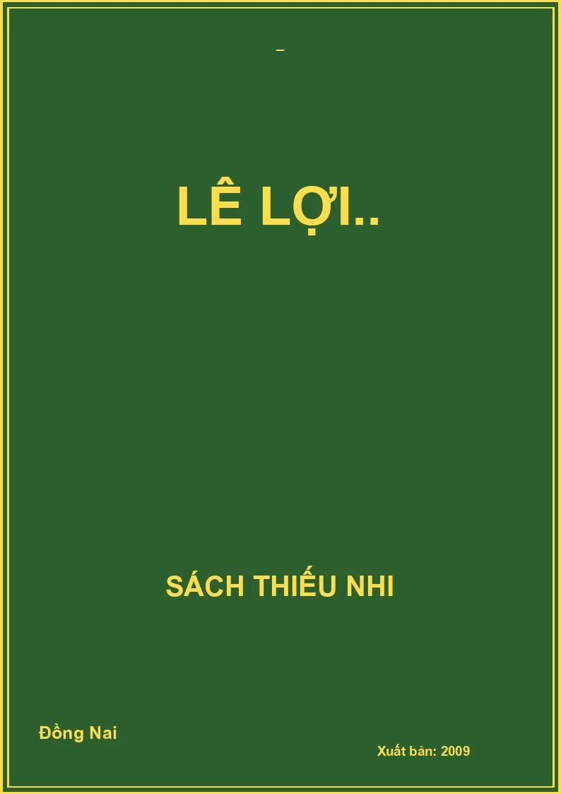 Lê Lợi